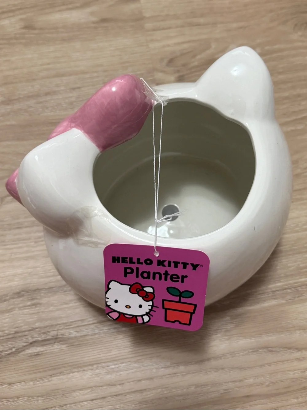 Hello Kitty Planter Pink Bow